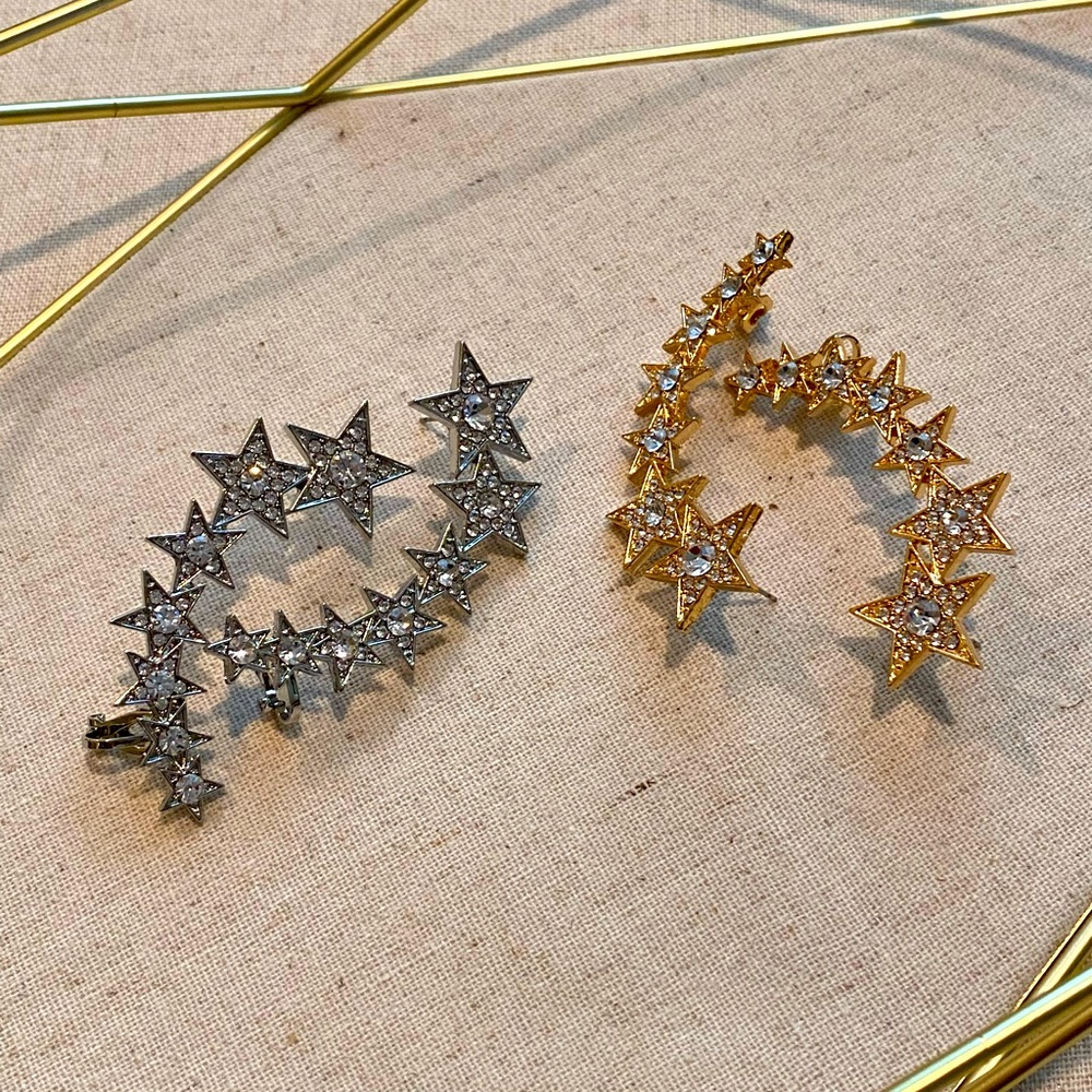 Statement Rhinestone Earring Crawler - image 1